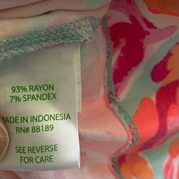 LILLY PULITZER Sophie Dress Poolside Love Birds Blue Pink 17412 UPF 50 Large - Picture 4 of 10